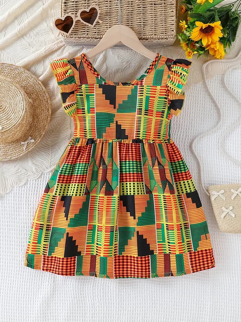 Little Monarch Ankara Dress