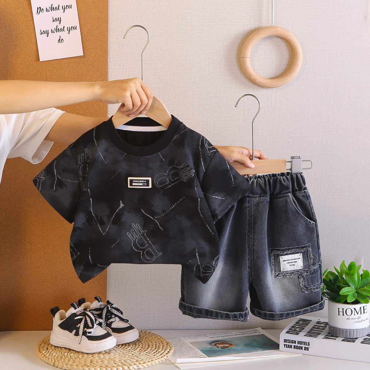 Sporty Tee Short Set - Image 3